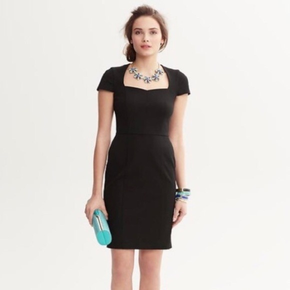 Banana Republic Dresses & Skirts - Banana Republic Black Sweetheart Neckline Dress, 8